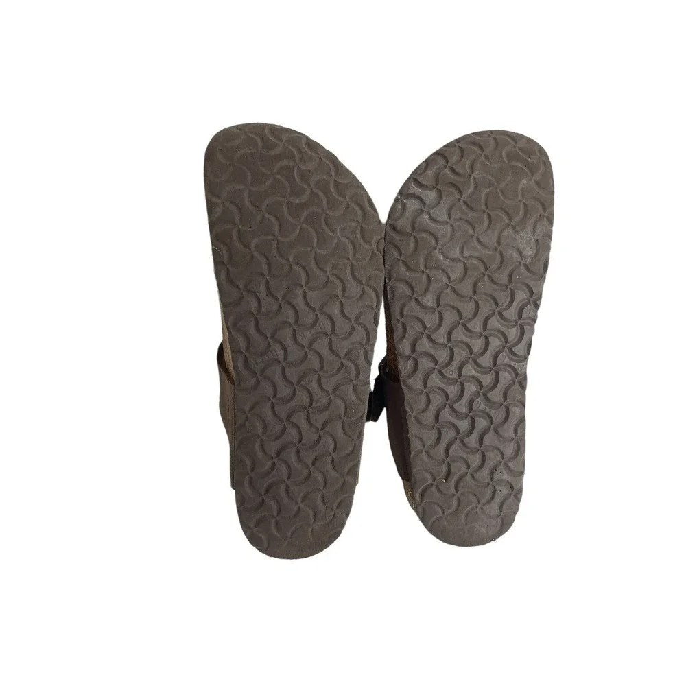 Birkenstock Kizeh Birko-Flor Sandals Kids Junior 31 / 12.5 M Shoes Brown Leather